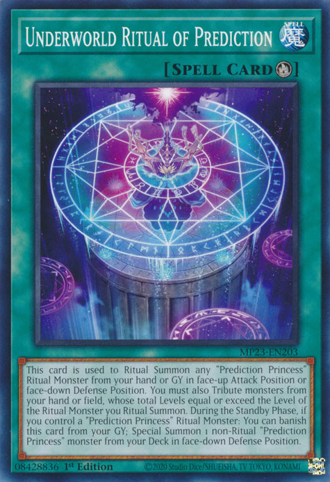 Underworld Ritual of Prediction, 25th Anniversary Tin: Dueling Heroes Mega Pack · MP23-EN203