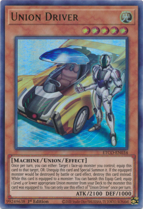 Union Driver, Eternity Code Premiere! promotional card · ETCO-EN034