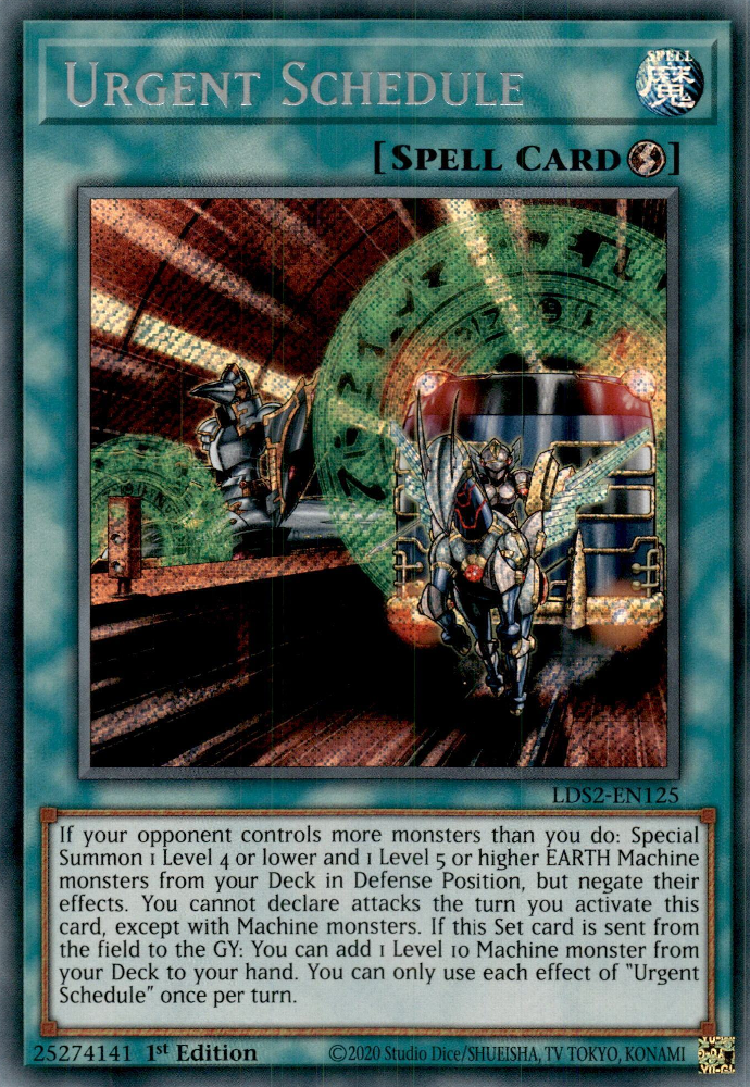Urgent Schedule, Legendary Duelists: Season 2 · LDS2-EN125