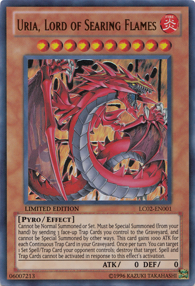 Uria, Lord of Searing Flames, Legendary Collection 2: The Duel Academy Years · LC02-EN001