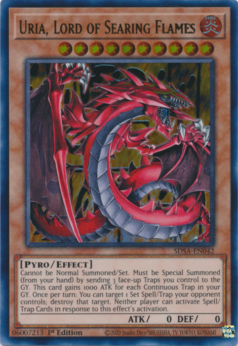 Uria, Lord of Searing Flames, Structure Deck: Sacred Beasts · SDSA-EN042