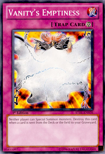 Vanity's Emptiness, Starstrike Blast Sneak Peek Participation Card · STBL-EN076
