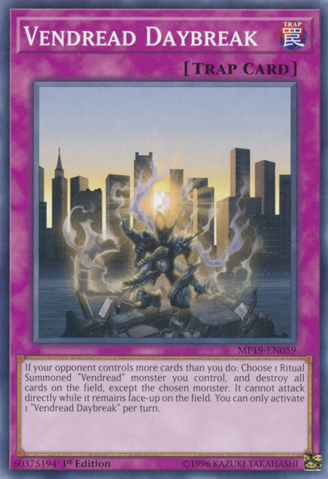 Vendread Daybreak, 2019 Gold Sarcophagus Tin Mega Pack · MP19-EN059