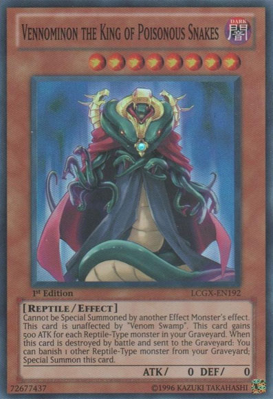 Vennominon the King of Poisonous Snakes, Legendary Collection 2: The Duel Academy Years Mega Pack · LCGX-EN192