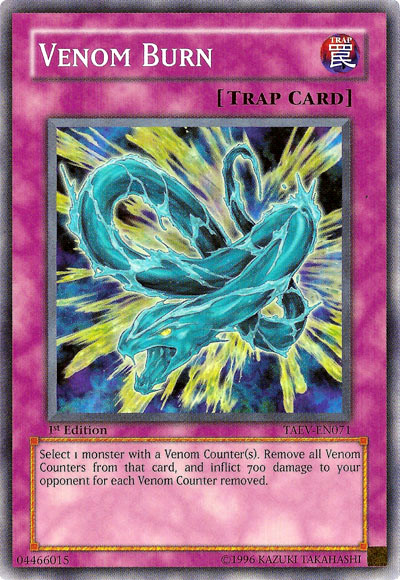 Venom Burn, Tactical Evolution Sneak Peek Participation Card · TAEV-EN071