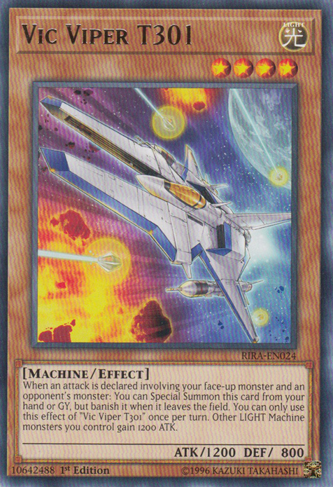 Vic Viper T301, Rising Rampage Sneak Peek Participation Card · RIRA-EN024
