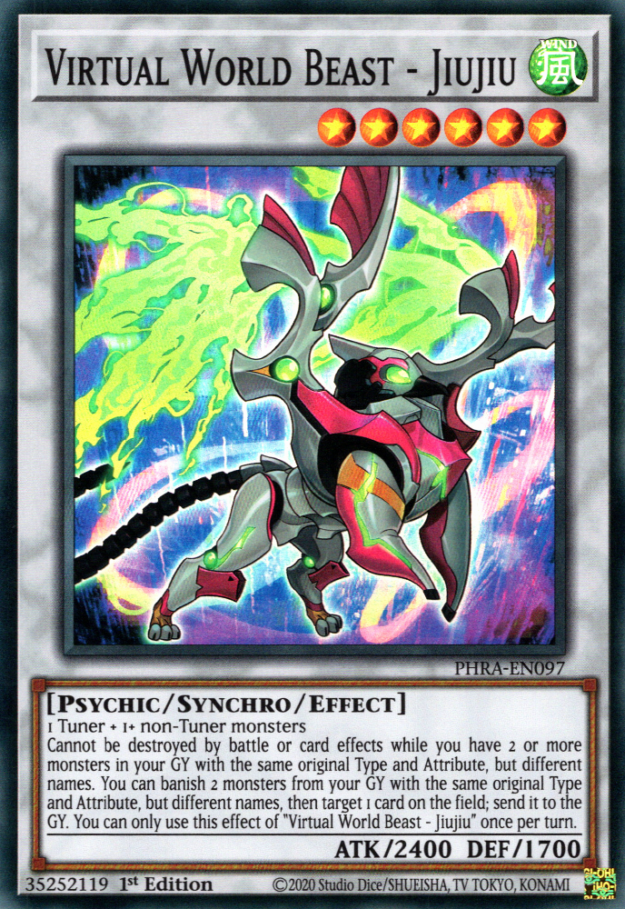 Virtual World Beast - Jiujiu, Phantom Rage Premiere! promotional card · PHRA-EN097