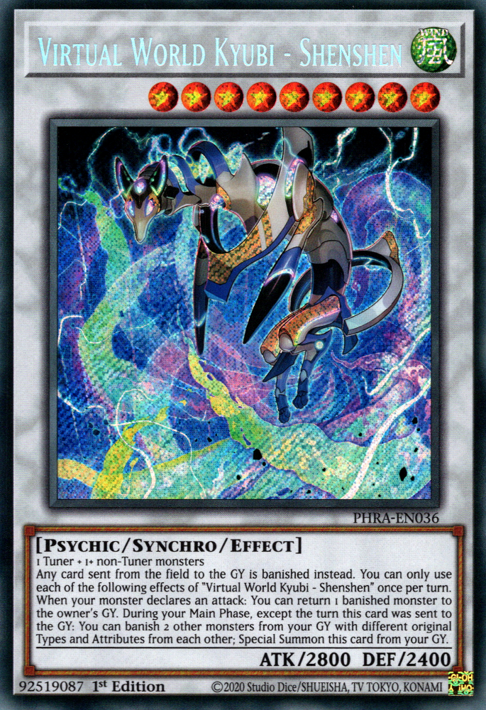 Virtual World Kyubi - Shenshen, Phantom Rage Premiere! promotional card · PHRA-EN036