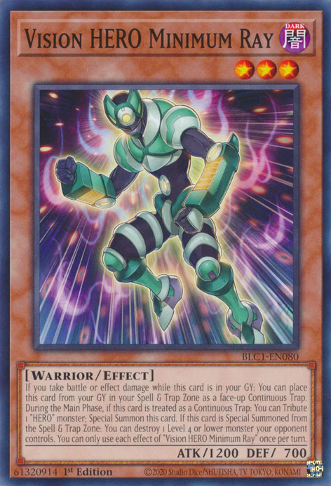 Vision HERO Minimum Ray, Battles of Legend: Chapter 1 · BLC1-EN080