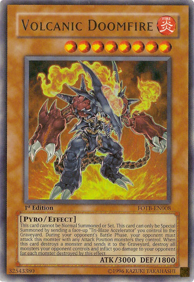 Volcanic Doomfire, Force of the Breaker Sneak Peek Participation Card · FOTB-EN008