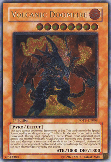 Volcanic Doomfire, Force of the Breaker Sneak Peek Participation Card · FOTB-EN008
