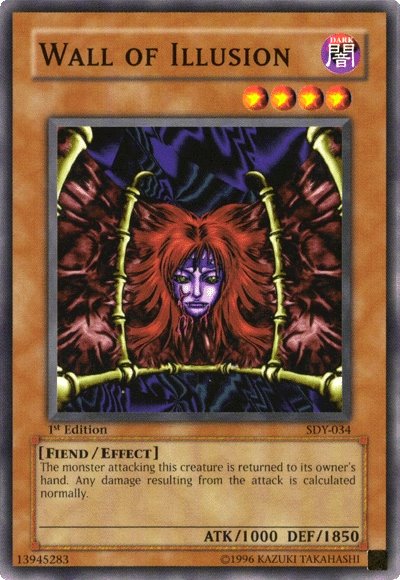 Wall of Illusion, Summoned Skull Sample promotional card · SDY-034