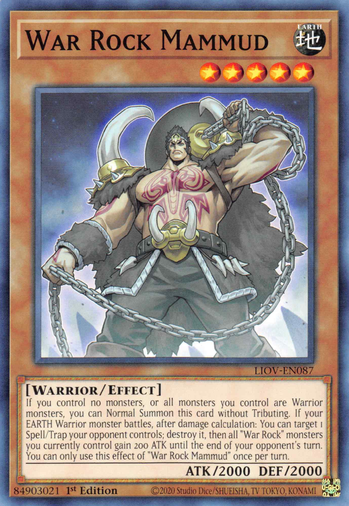 War Rock Mammud, Lightning Overdrive Premiere! promotional card · LIOV-EN087