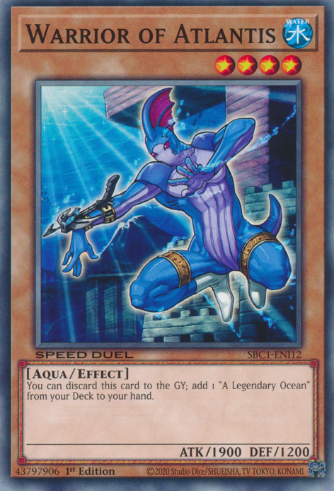 Warrior of Atlantis, Speed Duel: Streets of Battle City · SBC1-ENI12