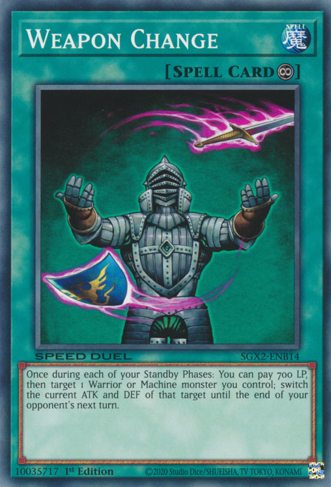 Weapon Change, Speed Duel GX: Midterm Paradox · SGX2-ENB14