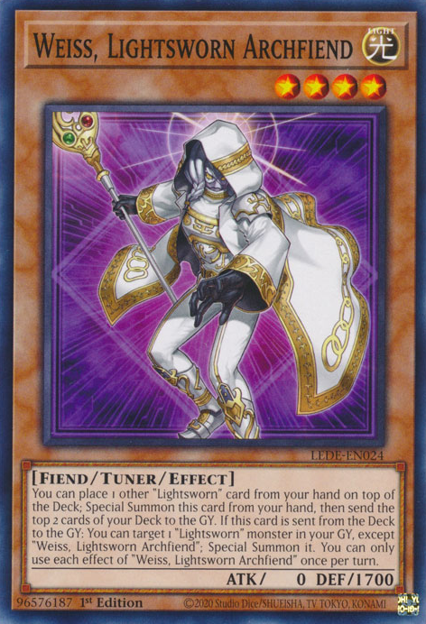 Weiss, Lightsworn Archfiend, Legacy of Destruction · LEDE-EN024