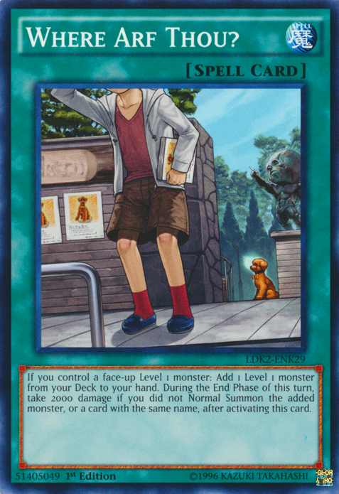 Where Arf Thou?, Legendary Decks II · LDK2-ENK29