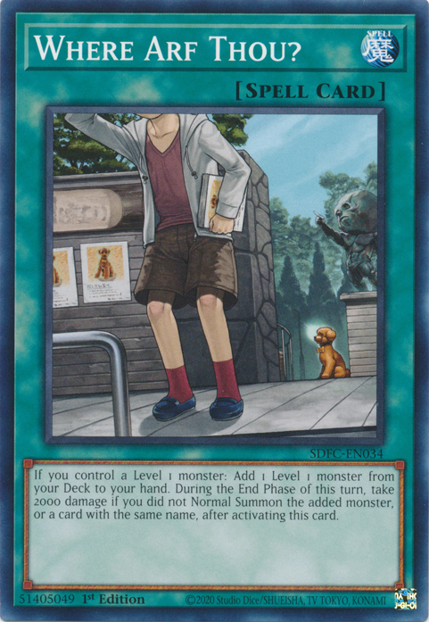 Where Arf Thou?, Structure Deck: Freezing Chains · SDFC-EN034