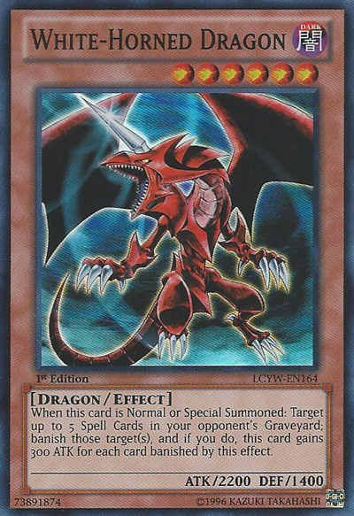 White-Horned Dragon, Legendary Collection 3: Yugi's World Mega Pack · LCYW-EN164
