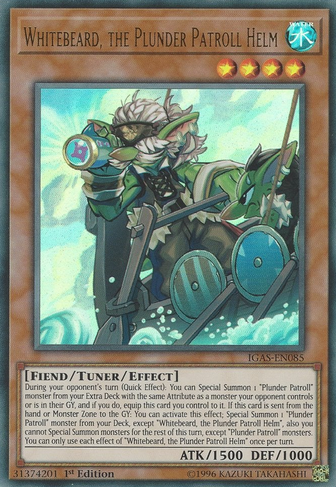 Whitebeard, the Plunder Patroll Helm, Ignition Assault Sneak Peek Participation Card · IGAS-EN085