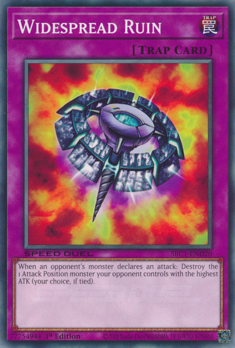 Widespread Ruin, Speed Duel: Streets of Battle City · SBC1-END20