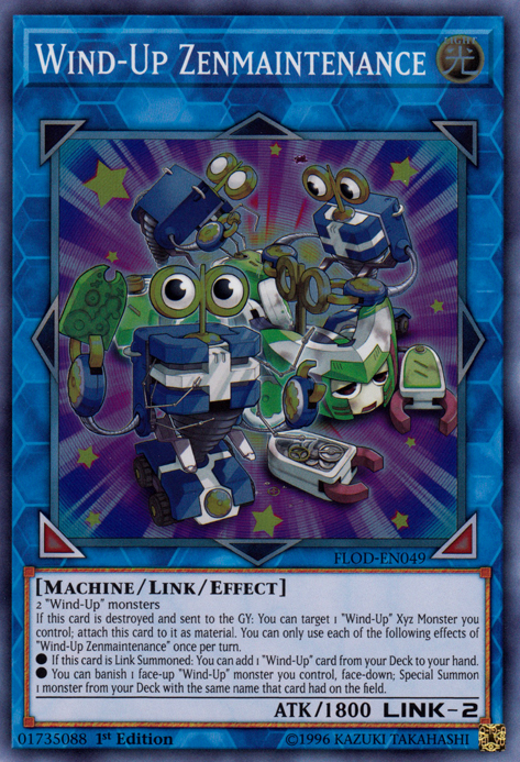 Wind-Up Zenmaintenance, Flames of Destruction Sneak Peek Participation Card · FLOD-EN049