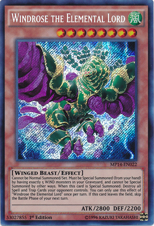 Windrose the Elemental Lord, 2014 Mega-Tin Mega Pack · MP14-EN022
