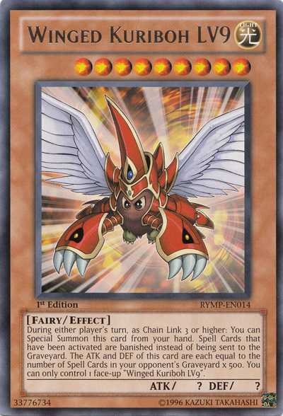 Winged Kuriboh LV9, Ra Yellow Mega Pack · RYMP-EN014