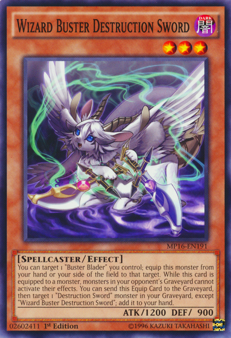 Wizard Buster Destruction Sword, 2016 Mega-Tin Mega Pack · MP16-EN191