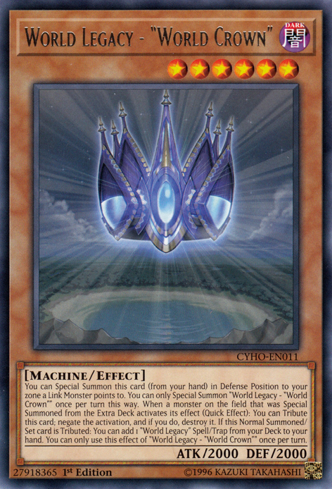 World Legacy - "World Crown", Cybernetic Horizon Sneak Peek Participation Card · CYHO-EN011