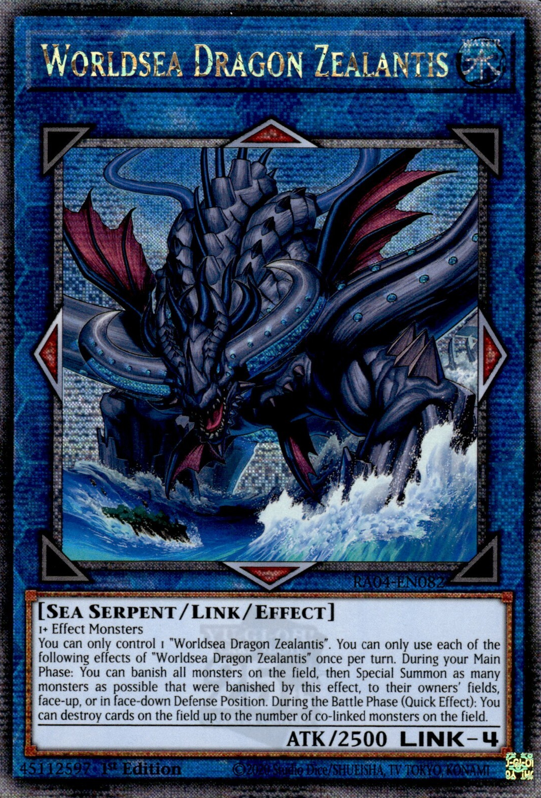 Worldsea Dragon Zealantis, Quarter Century Stampede · RA04-EN082