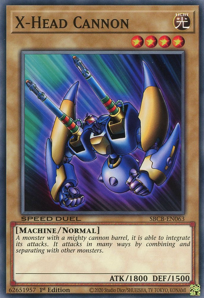 X-Head Cannon, Speed Duel: Battle City Box · SBCB-EN063