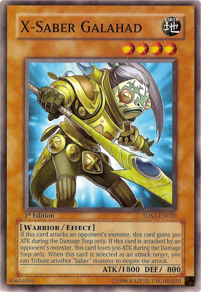 X-Saber Galahad, Starter Deck: Yu-Gi-Oh! 5D's 2009 · 5DS2-EN020