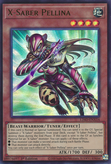 X-Saber Pellina, Legendary Modern Decks 2026 · L26D-ENX14