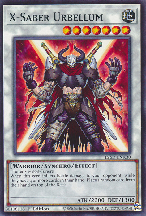 X-Saber Urbellum, Legendary Modern Decks 2026 · L26D-ENX30
