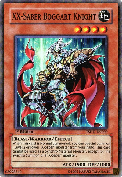 XX-Saber Boggart Knight, The Shining Darkness Sneak Peek Participation Card · TSHD-EN000