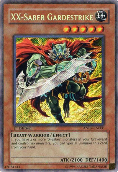 XX-Saber Gardestrike, Ancient Prophecy Sneak Peek Participation Card · ANPR-EN000