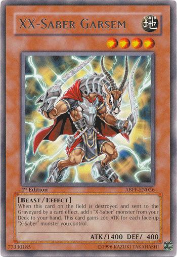 XX-Saber Garsem, Absolute Powerforce Sneak Peek Participation Card · ABPF-EN026