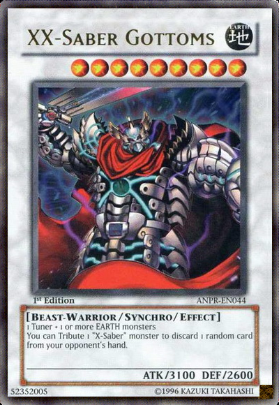 XX-Saber Gottoms, Ancient Prophecy Sneak Peek Participation Card · ANPR-EN044