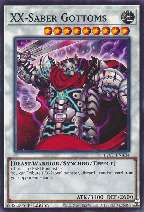 XX-Saber Gottoms, Legendary Modern Decks 2026 · L26D-ENX34