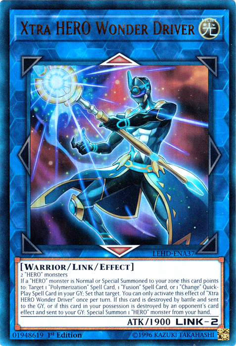 Xtra HERO Wonder Driver, Legendary Hero Decks · LEHD-ENA37
