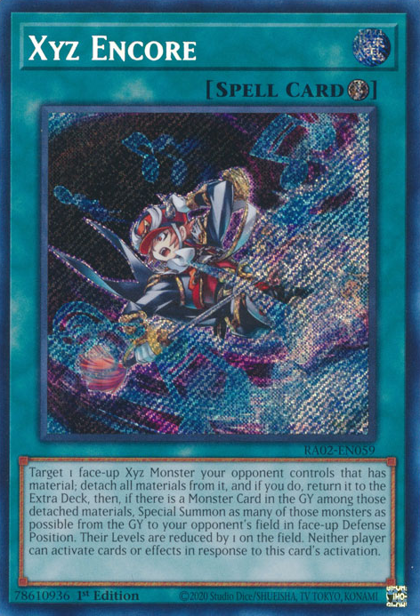 Xyz Encore, 25th Anniversary Rarity Collection II · RA02-EN059
