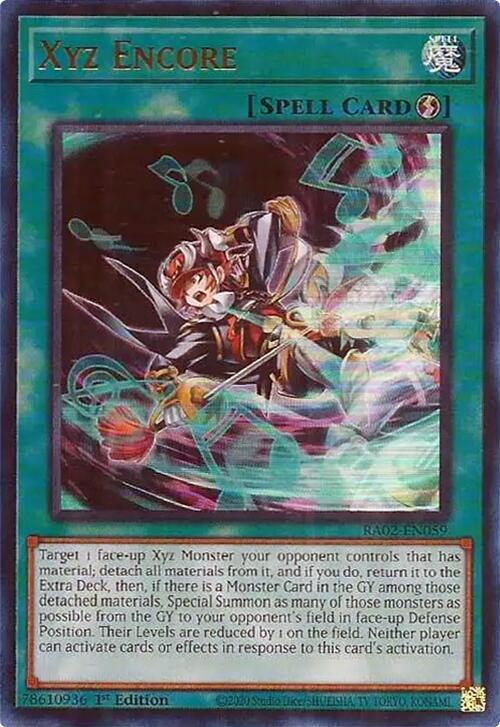 Xyz Encore, 25th Anniversary Rarity Collection II · RA02-EN059