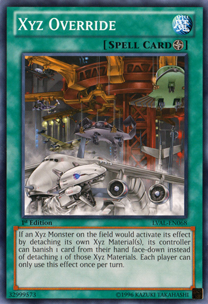 Xyz Override, Legacy of the Valiant Sneak Peek Participation Card · LVAL-EN068
