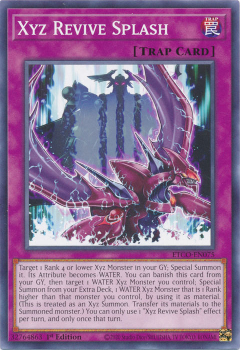 Xyz Revive Splash, Eternity Code Premiere! promotional card · ETCO-EN075