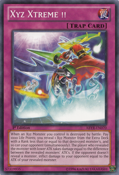 Xyz Xtreme !!, Abyss Rising Sneak Peek Participation Card · ABYR-EN070