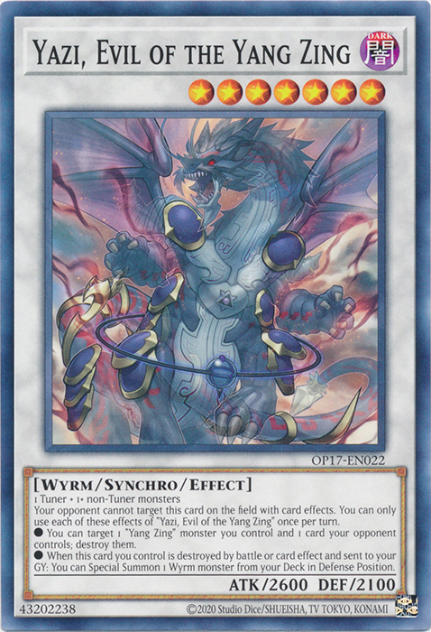 Yazi, Evil of the Yang Zing, OTS Tournament Pack 17 · OP17-EN022