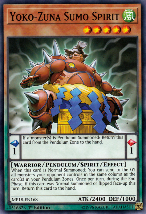 Yoko-Zuna Sumo Spirit, 2018 Mega-Tin Mega Pack · MP18-EN168
