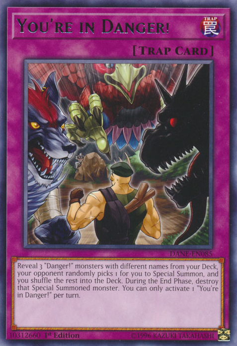 You're in Danger!, Dark Neostorm Sneak Peek Participation Card · DANE-EN085