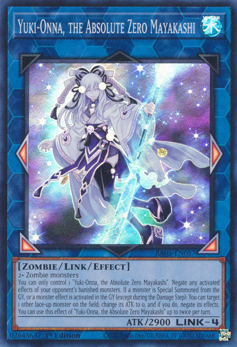 Yuki-Onna, the Absolute Zero Mayakashi, Rarity Collection 5 · RA05-EN057